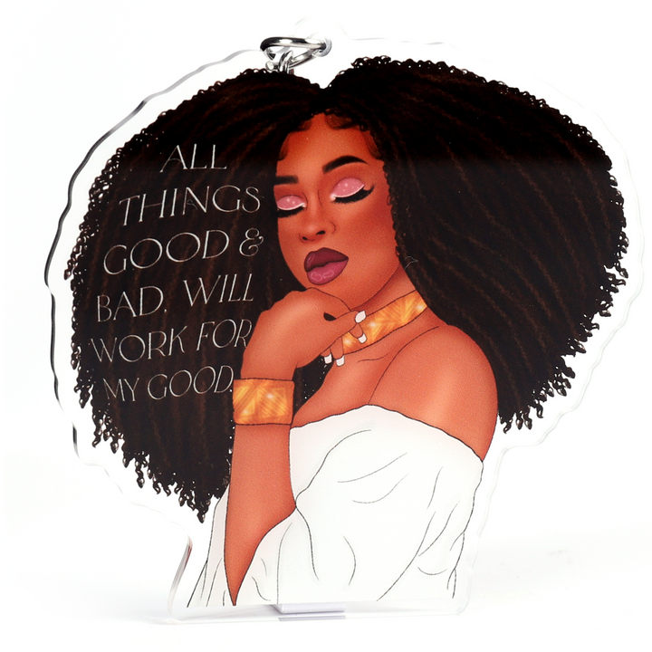 All Things Good | Black Girl Keychain