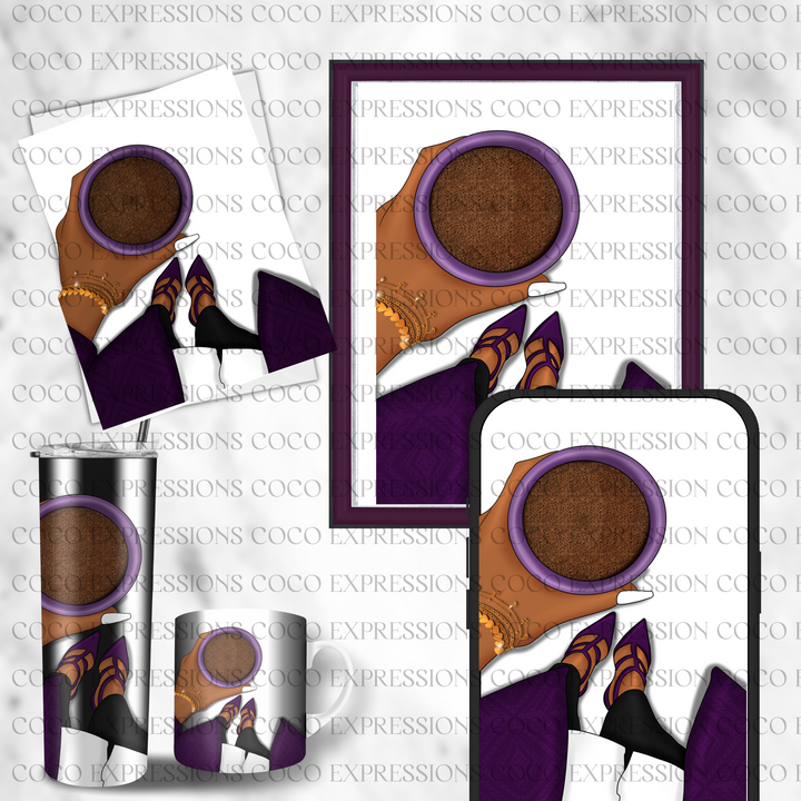 OnTheGo | 041024 | Black Woman Clipart