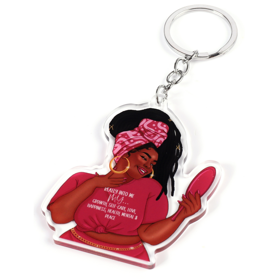 Really into me | Black Girl Keychain