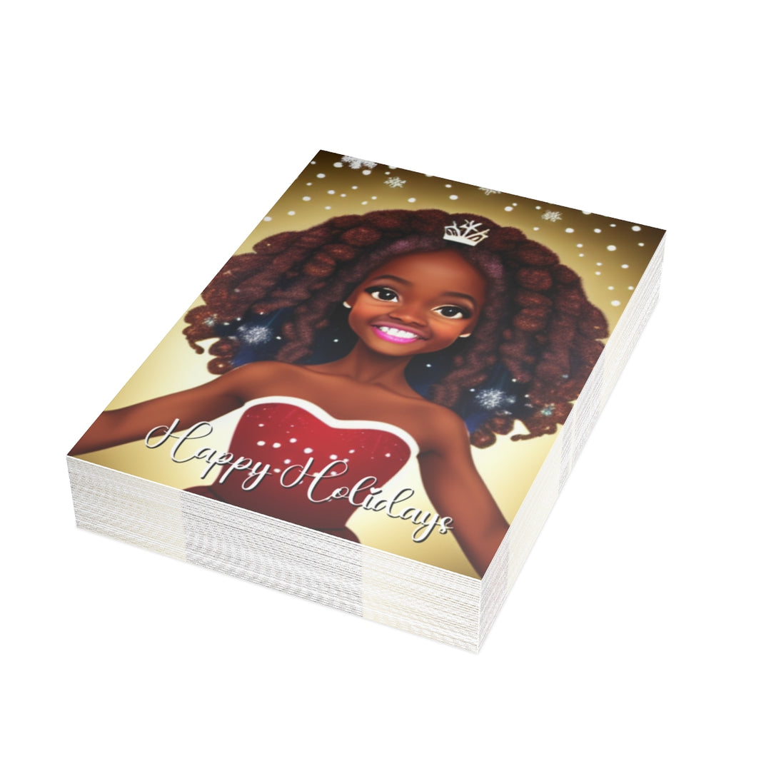 Copy of Hey Ice Princess! African American Christmas Card, Black Christmas Cards - Style 1