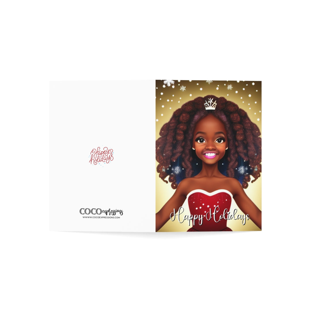 Copy of Hey Ice Princess! African American Christmas Card, Black Christmas Cards - Style 1