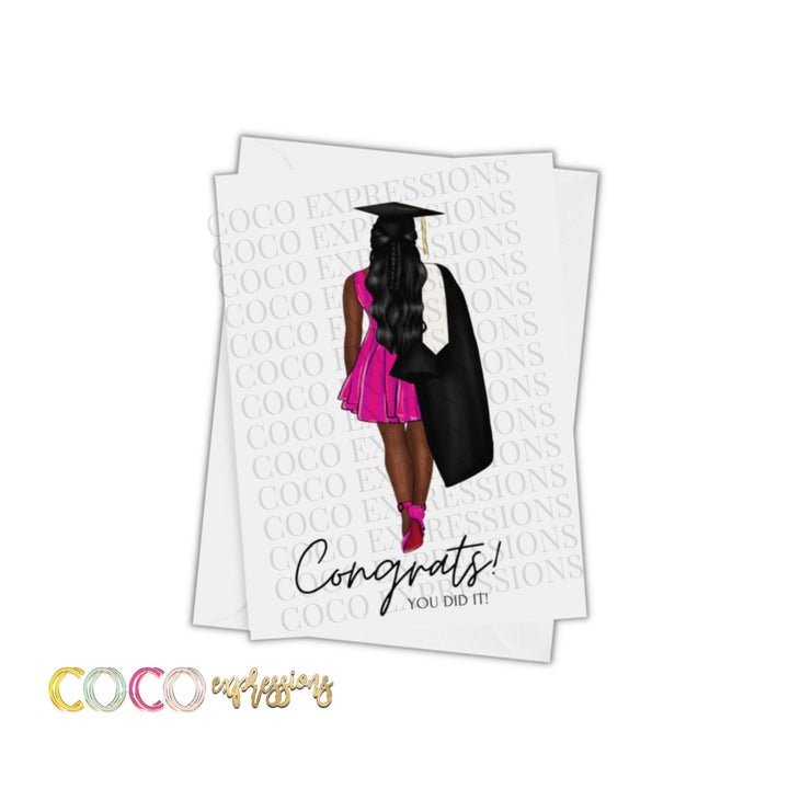 Graduation Greeting Card - Young Lady