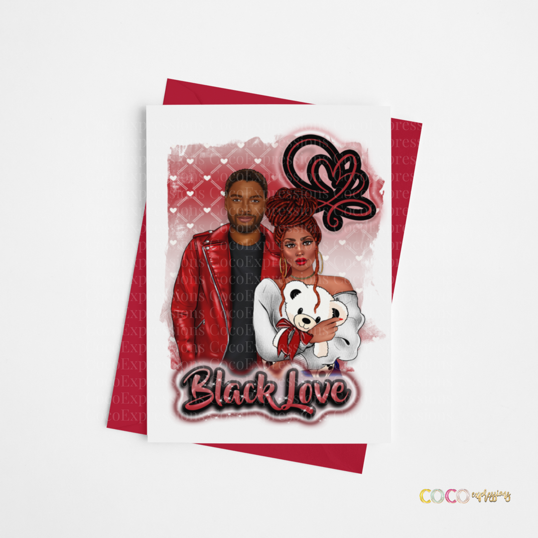"Young Love" Valentines Day Greeting Card