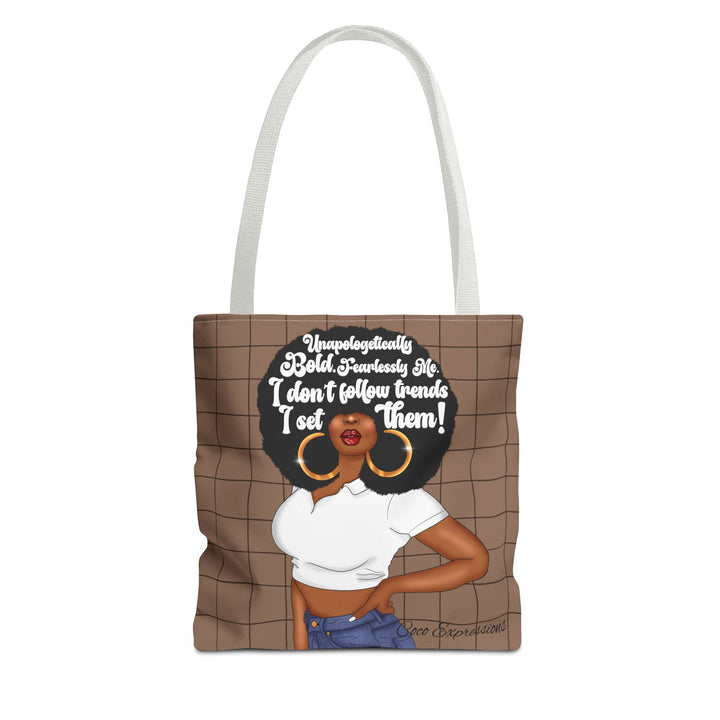 Trendsetter Spun Polyester Tote – 'Unapologetically Bold' Edition