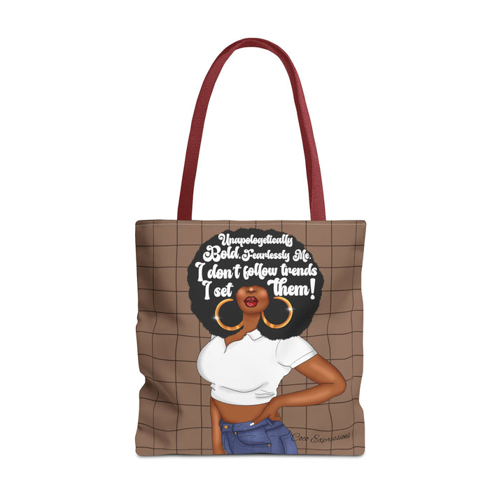 Trendsetter Spun Polyester Tote – 'Unapologetically Bold' Edition