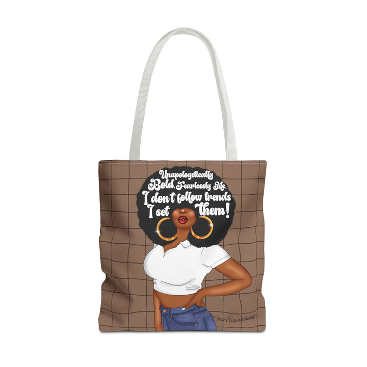 Trendsetter Spun Polyester Tote – 'Unapologetically Bold' Edition