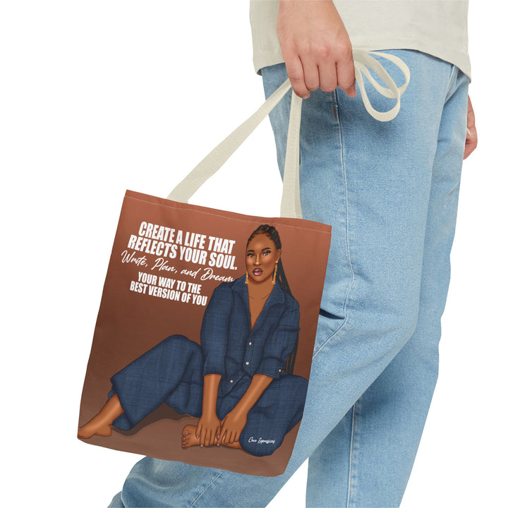 Reflect & Dream Spun Polyester Tote – 'Best Version' Edition