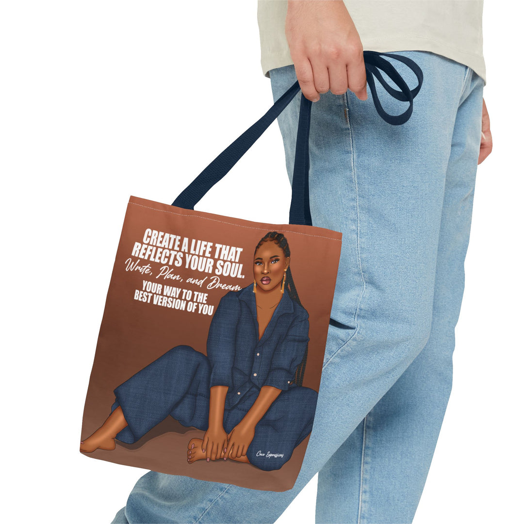 Reflect & Dream Spun Polyester Tote – 'Best Version' Edition