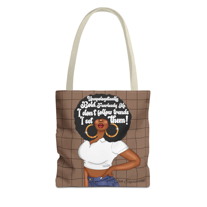 Trendsetter Spun Polyester Tote – 'Unapologetically Bold' Edition