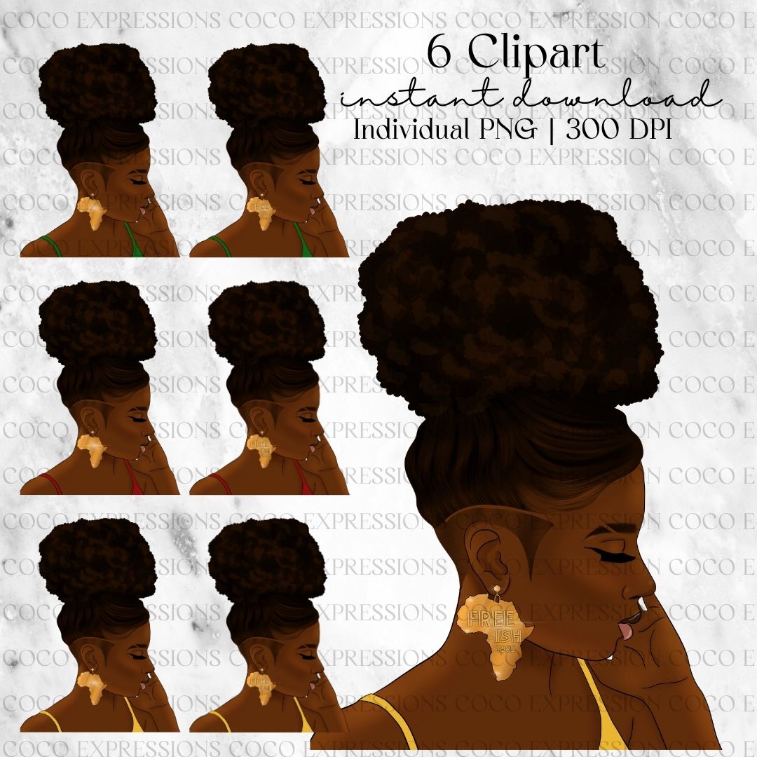 Freedom | 061223-01 | Black Woman Clipart