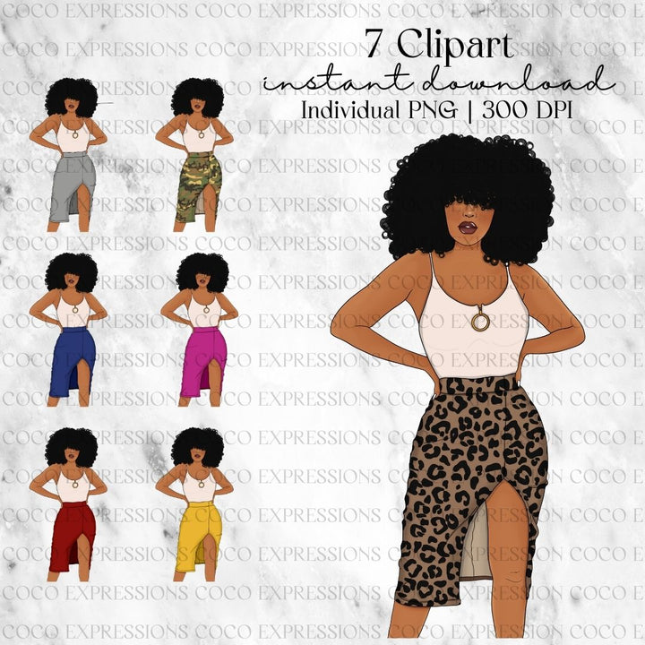 061223-03 | Black Woman Clipart