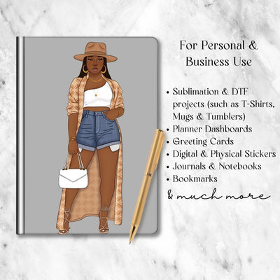 Nikki Brown | 070623-01 | Black Woman Clipart