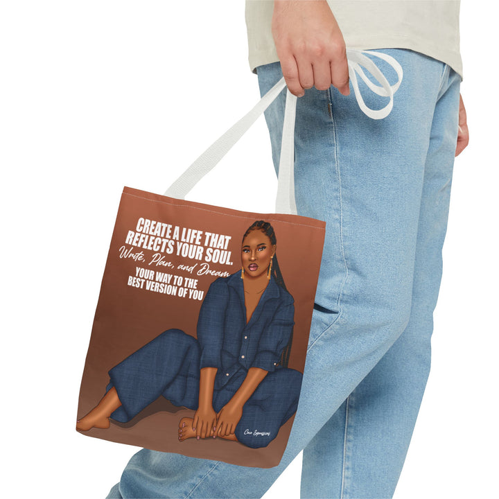 Reflect & Dream Spun Polyester Tote – 'Best Version' Edition