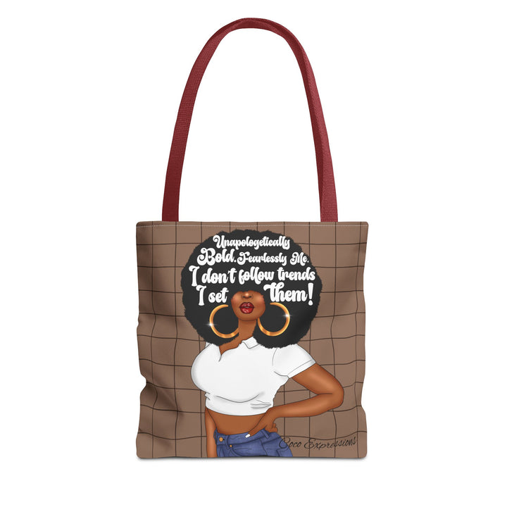 Trendsetter Spun Polyester Tote – 'Unapologetically Bold' Edition