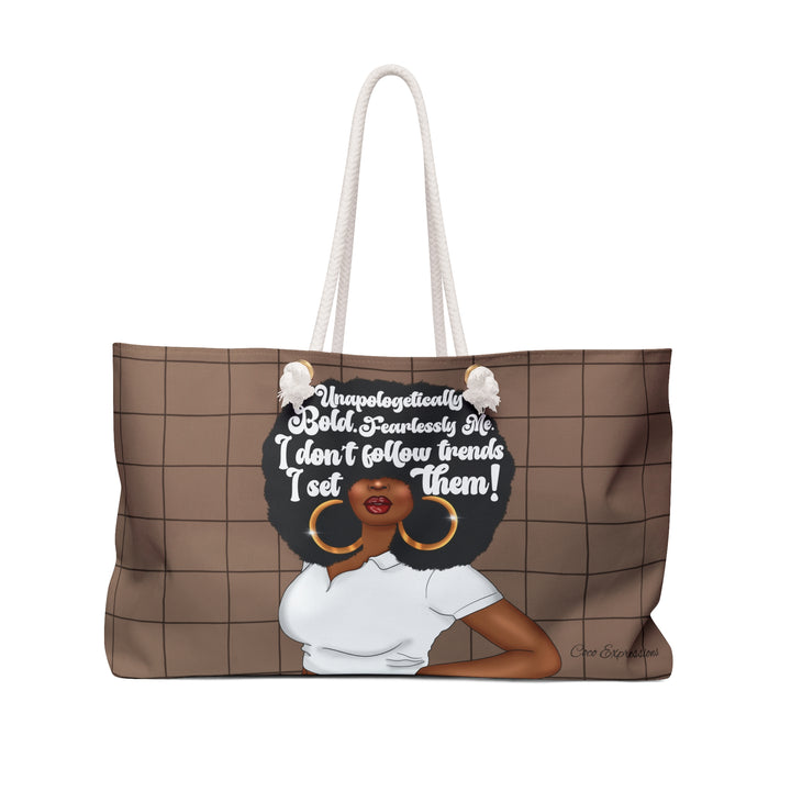 Trendsetter Weekender Tote – 'Unapologetically Bold' Edition