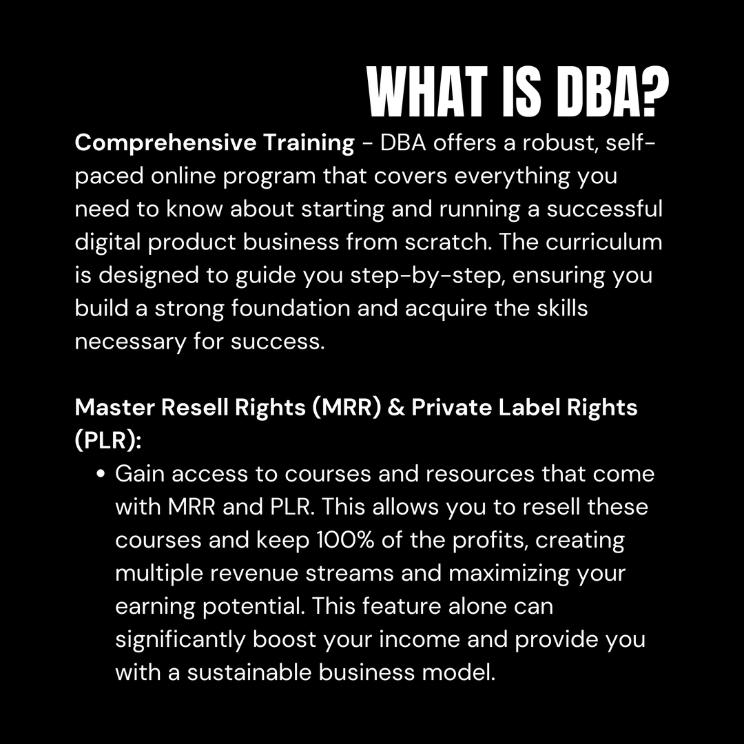 DBA & DDS Mentorship Program