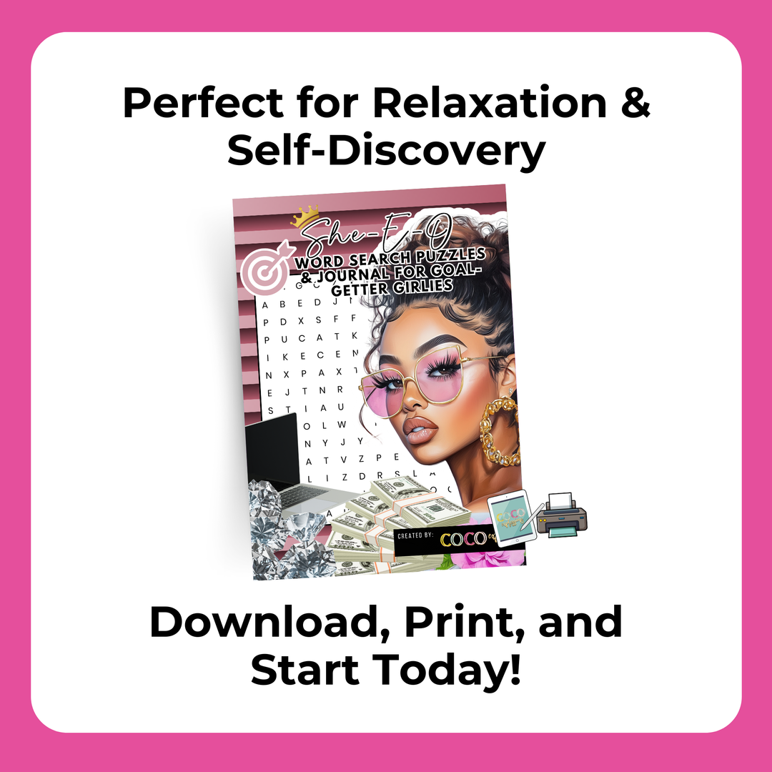 She-E-O Moves: Word Search Puzzles, Affirmations, and Journal Prompts for Goal-Getter Girlies