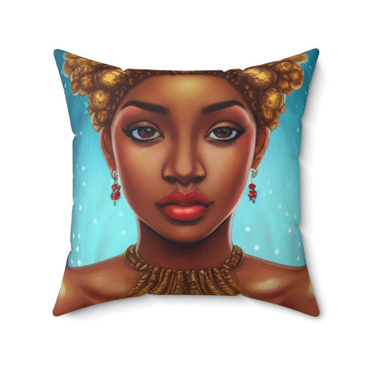 Happy Holidays Black Art Home Décor Pillow | S5
