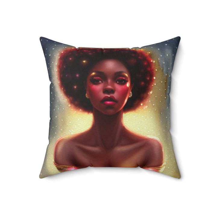 Happy Holidays Black Art Home Décor Pillow | S7