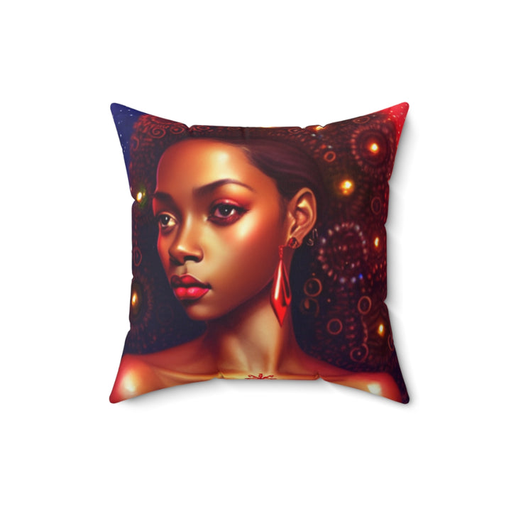Happy Holidays Black Art Home Décor Pillow | S8