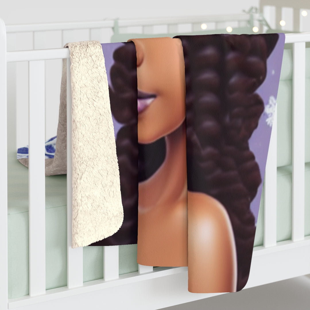 Sweet Princess Christmas Sherpa Fleece Blanket
