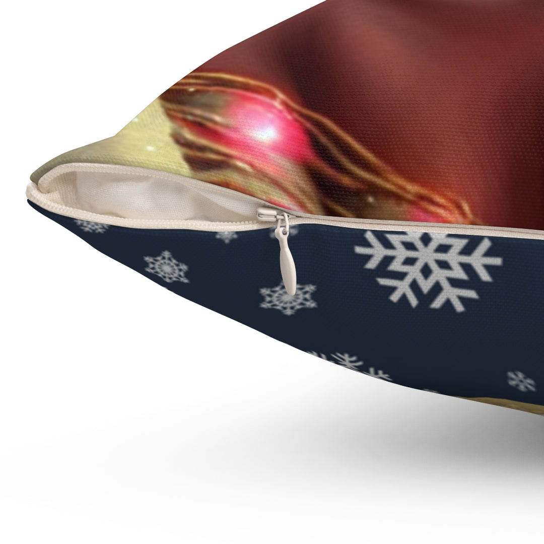 Happy Holidays Black Art Home Décor Pillow | S7