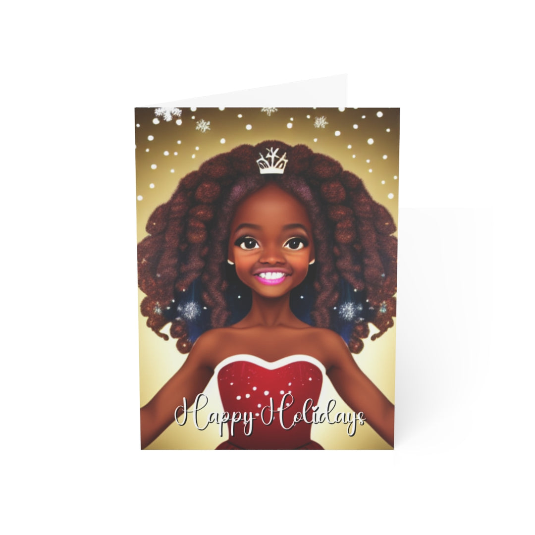 Copy of Hey Ice Princess! African American Christmas Card, Black Christmas Cards - Style 1