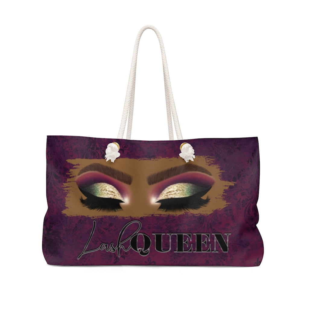 Lash Queen Brown Weekender Bag