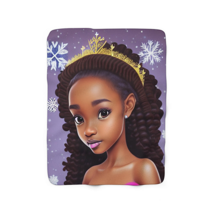 Sweet Princess Christmas Sherpa Fleece Blanket