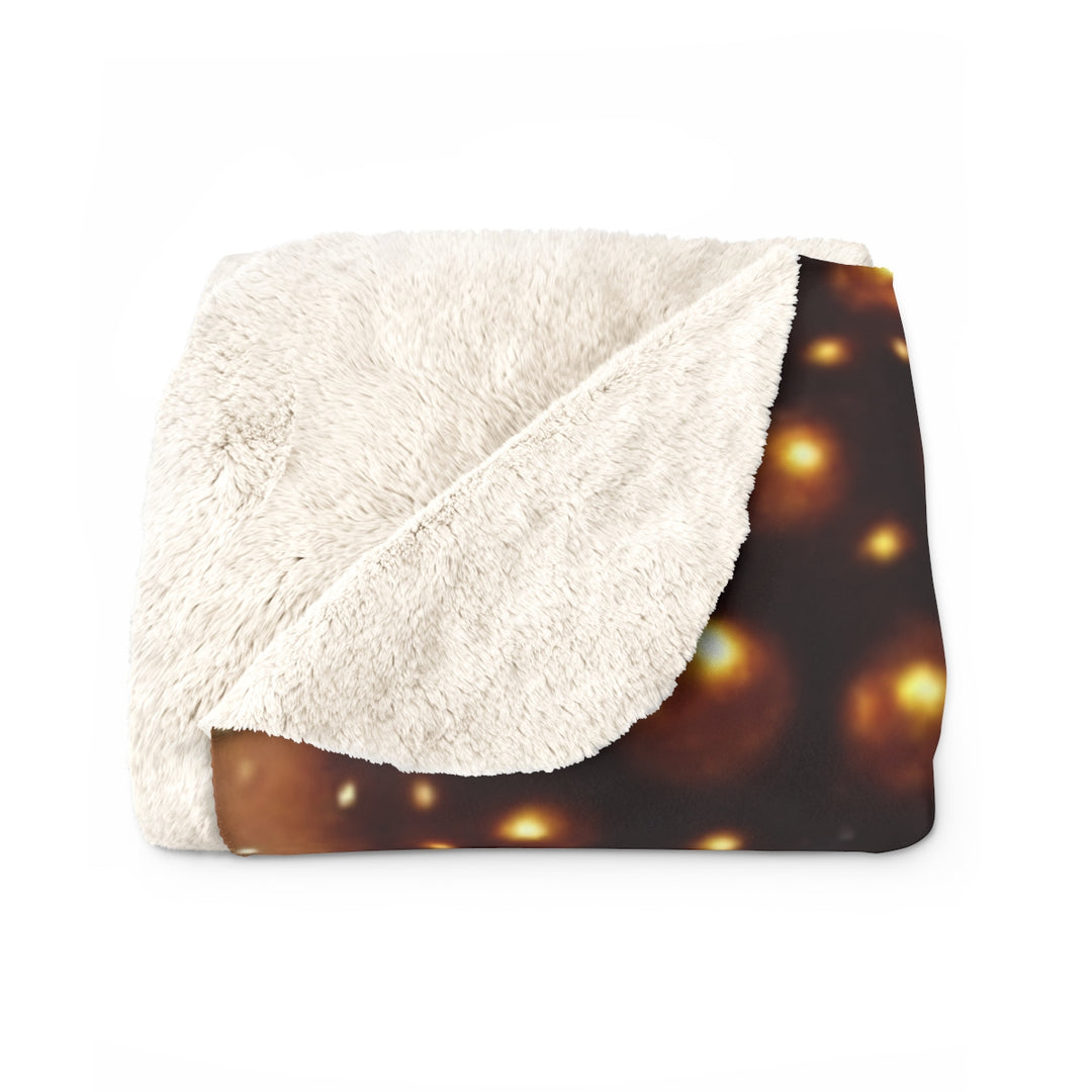 Melanin Christmas Sherpa Fleece Blanket
