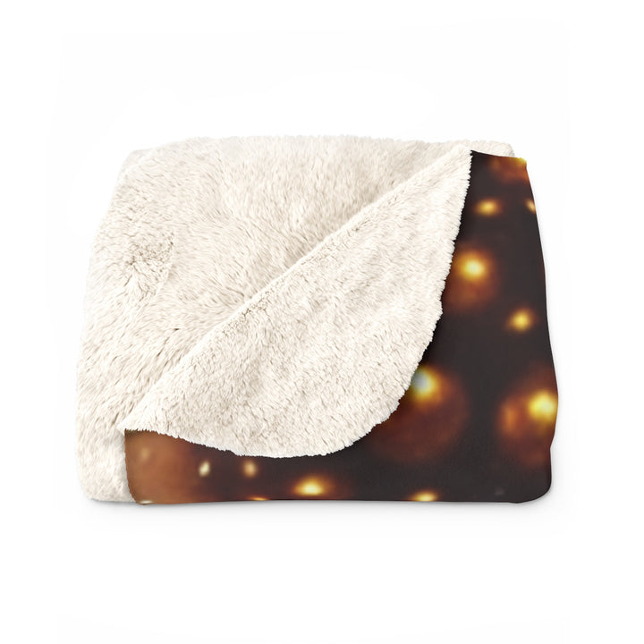 Melanin Christmas Sherpa Fleece Blanket