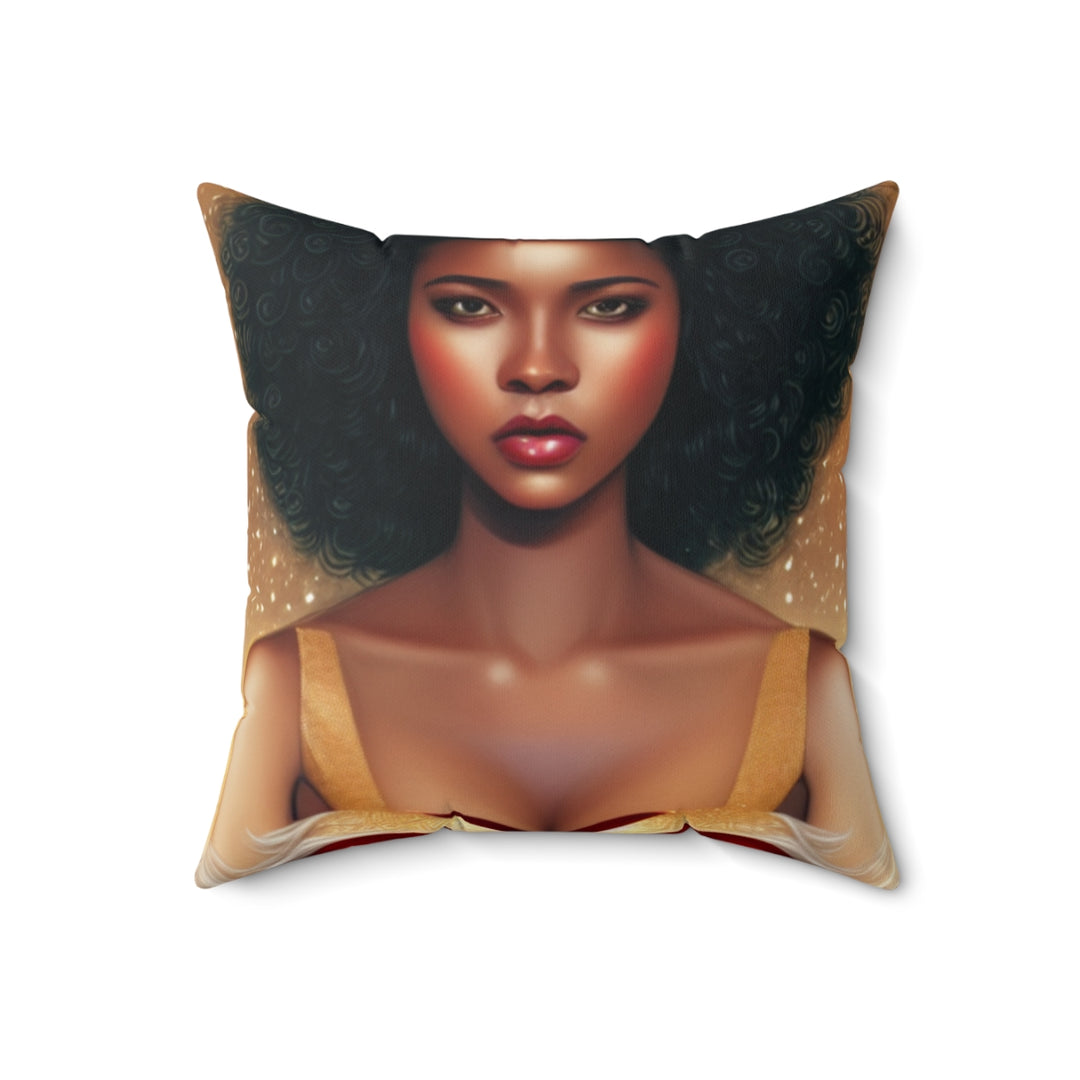 Happy Holidays Black Art Home Decor Pillow | S4