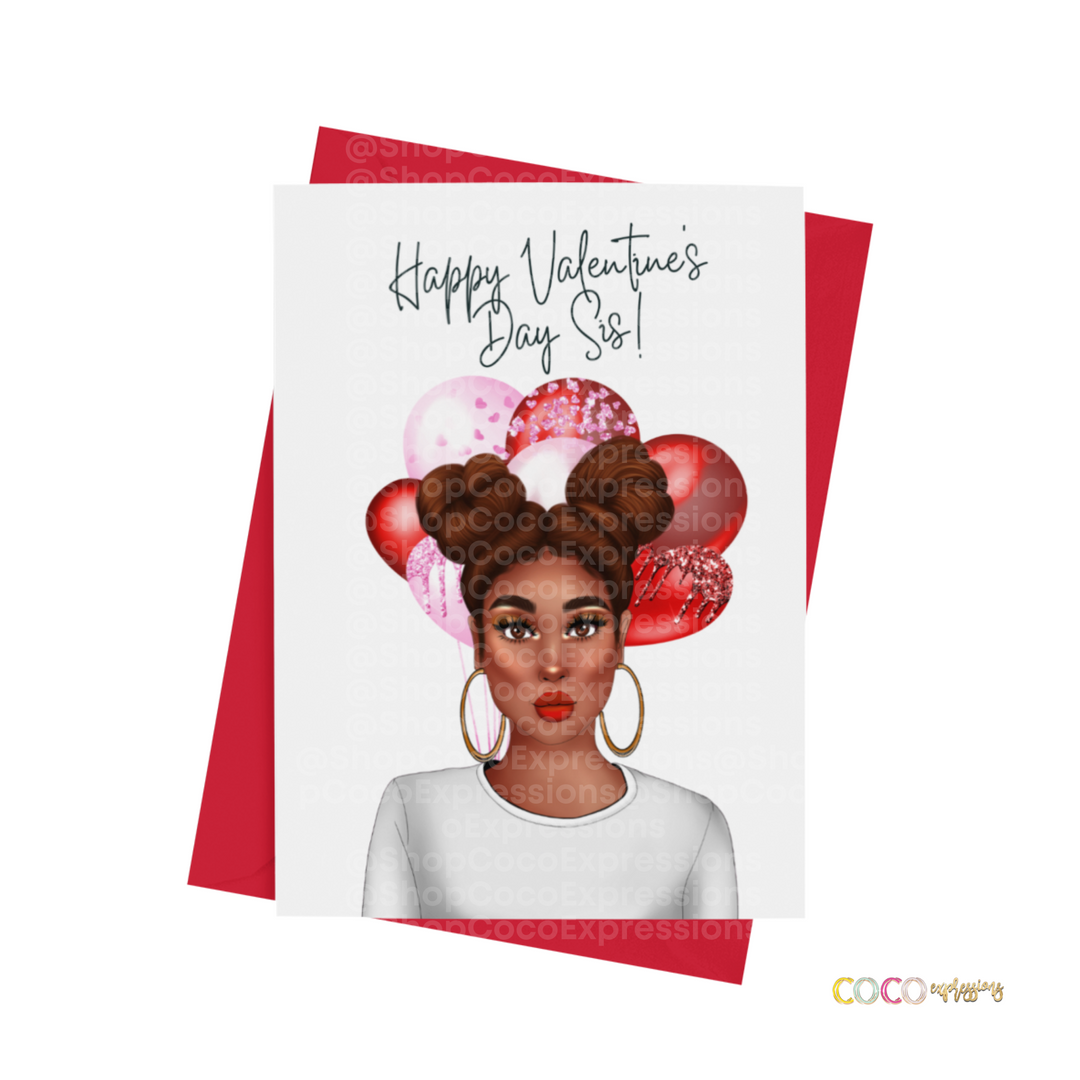 "Sis Love" Galentines Day Card