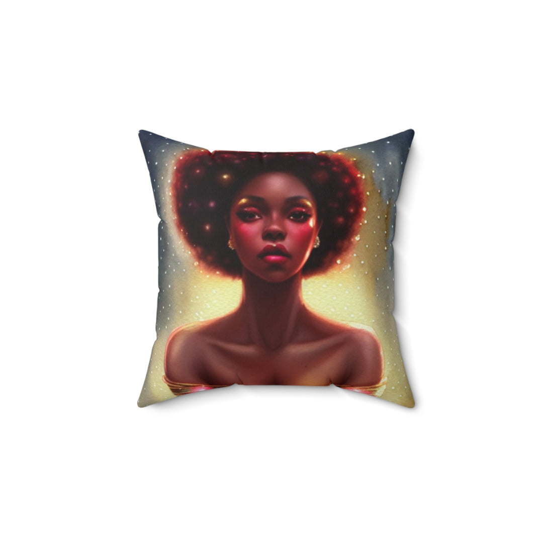 Happy Holidays Black Art Home Décor Pillow | S7