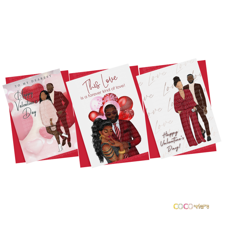 "Black Love" Valentines Day Greeting Card