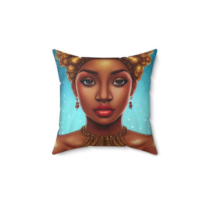 Happy Holidays Black Art Home Décor Pillow | S5