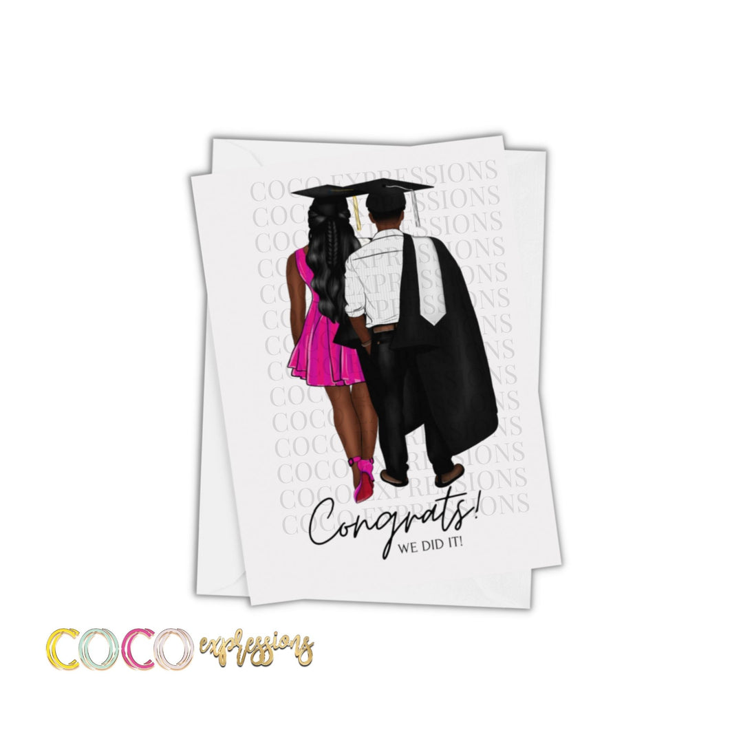 Graduation Greeting Card - Couple
