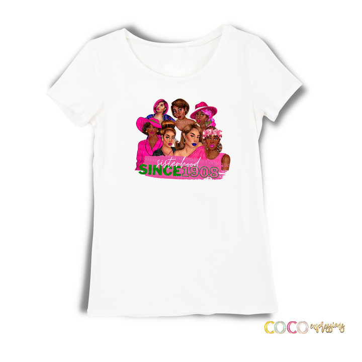 Pink and Green Inspired Soror T-Shirt